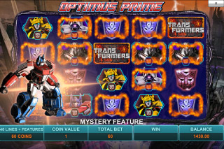 transformers slots real money