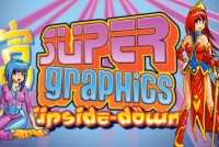 Super Graphics Upside Down Mobile Slot Logo