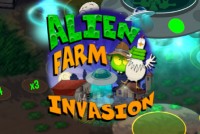 Alien Farm Invasion Mobile Slot Logo
