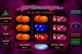 Black Magic Fruits Mobile Slot Reels