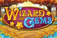 Wizard of Gems Mobile Slot Logo