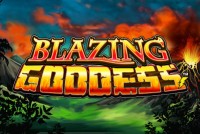 Blazing Goddess Mobile Slot Logo