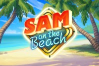 Sam on the Beach Mobile Slot Logo