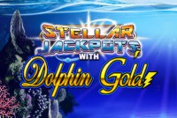Dolphin Gold Stellar Jackpots Mobile Slot Logo