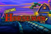 Lightning Horseman Mobile Slot Logo