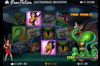 Outerspace Invaders Mobile Slot Bonus