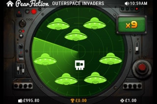 Outerspace Invaders Slot Radar Bonus