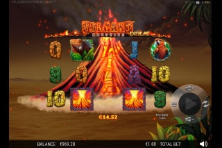 Volcano eruption slot machine