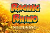 Raging Rhino Megaways Mobile Slot Logo
