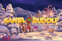 Santa Vs Rudolf Mobile Slot Logo