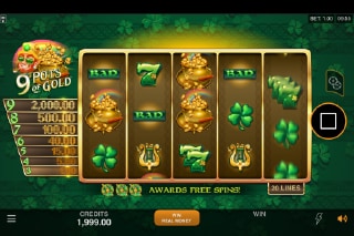 pots of gold free spins