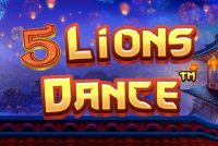 5 Lions Dance Slot Mobile Slot Logo