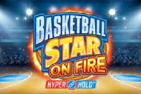 Basketball Star On Fire Mobile Slot Logo