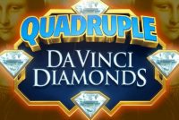 Quadruple Da Vinci Diamonds Mobile Slot Logo