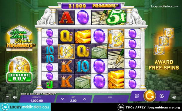 New Break Da Bank Again Megaways Slot Set For Release 24th August 2021