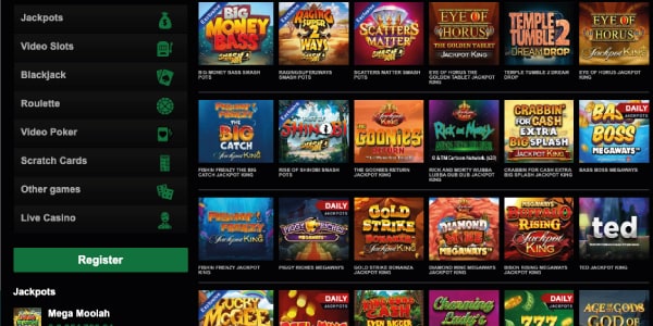 Mr Vegas Casino Jackpot Slots List